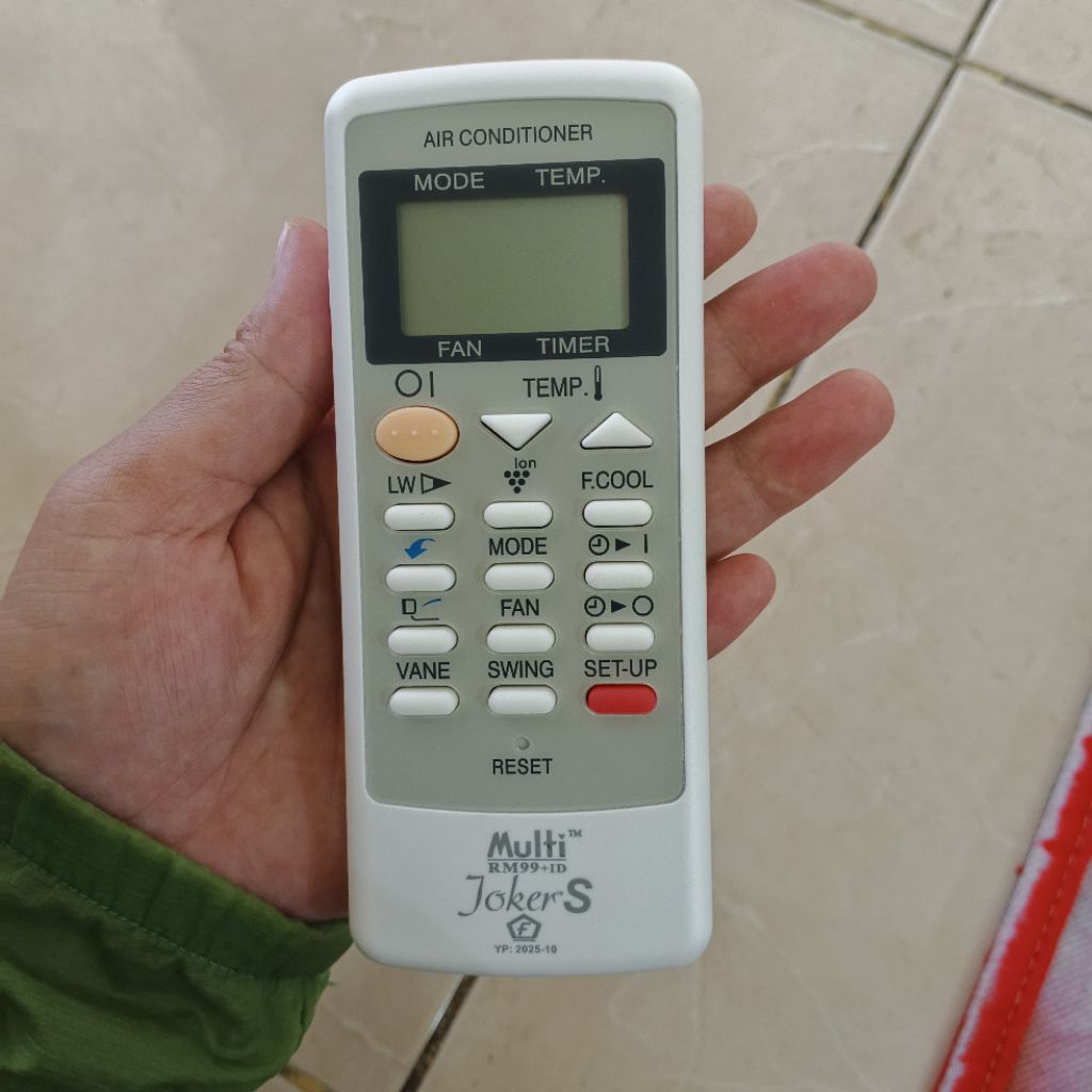 Jocker Remote AC Sharp Universal – Pengganti Remote Rusak / Hilang Semua Tipe AC Sharp