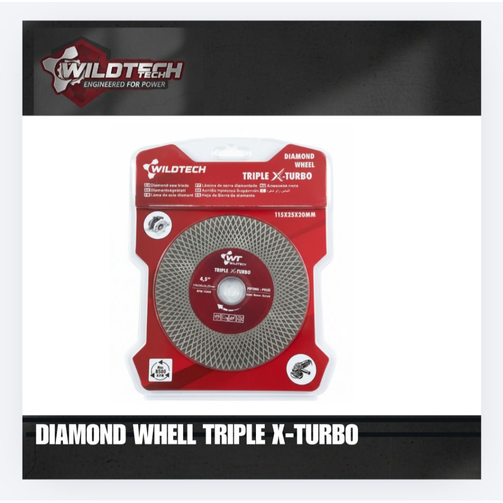 Mata Potong Bevel Granite Diamond Wheel X Turbo Cutting Bevel Granite Marmer Keramik