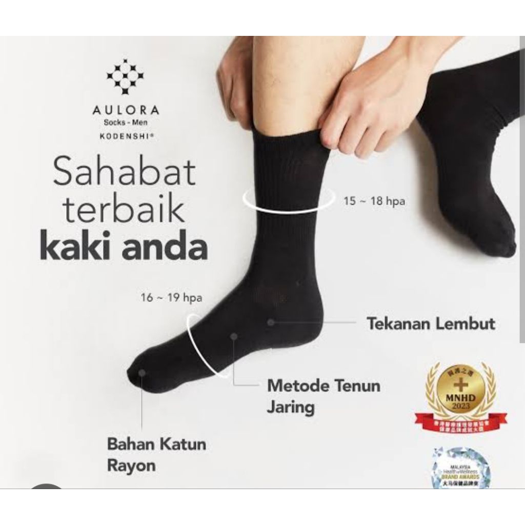 Aulora socks women hitam