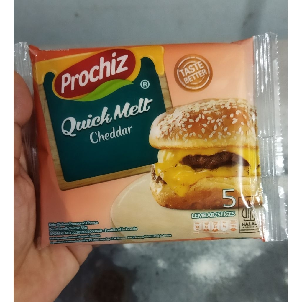 Prochiz Keju Quick Melt Cheddar 5 lembar