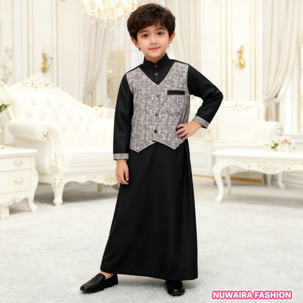 JUBAH ROMPI ANAK LAKI-LAKI / GAMIS JUBAH ANAK UMUR 1-10 THN/BAJU KOKO ANAK