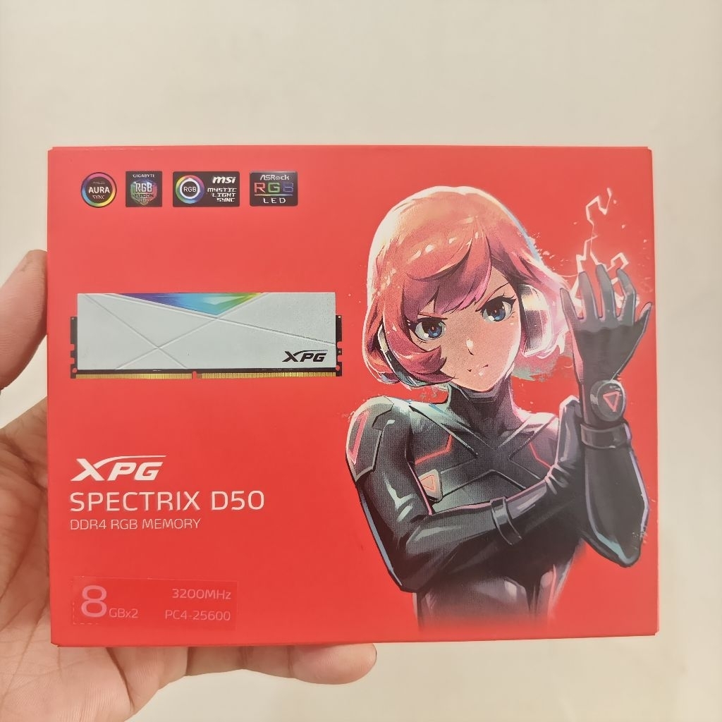 RAM ADATA XPG SPECTRIX D50 16GB 3200MHZ DDR4