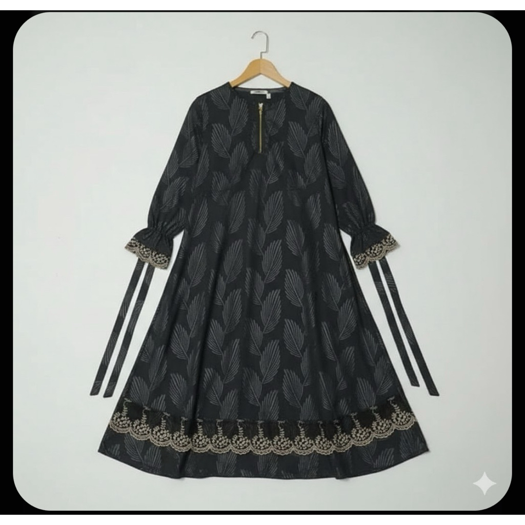 ABAYA EMBOS RENDA TILE // TERSEDIA UKURAN 1-12 tahun DAN DEWASA S-XXL