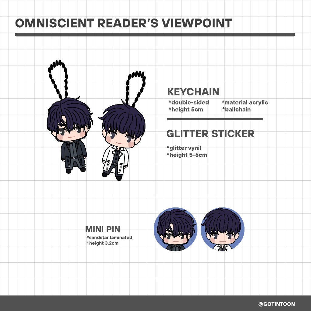 ORV Keychain / Ganci / Sticker / Pin (omniscient reader's viewpoint)