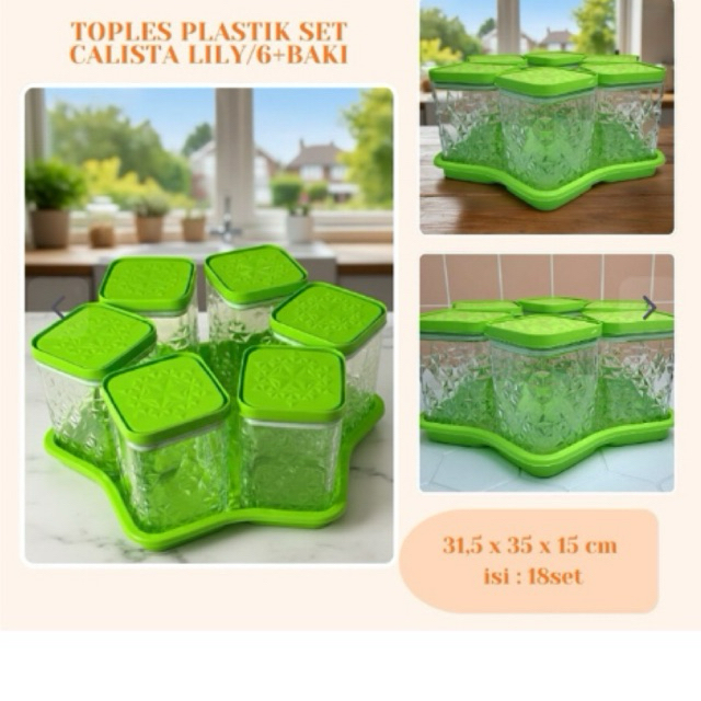 TOPLES PLASTIK SET CALISTA LILY/6+BAKI