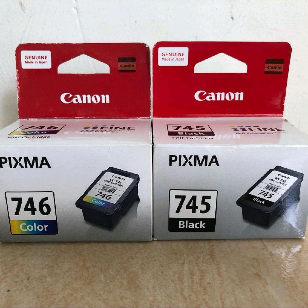 Tinta Printer Canon Cartridge 745 & 746 Segel Baru ORIGINAL