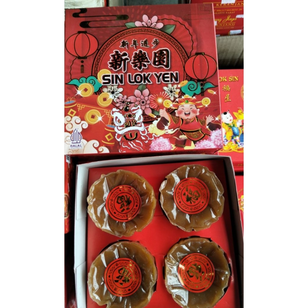 Kue Keranjang Dodol Cina Merk Sin Lok Yen isi 4