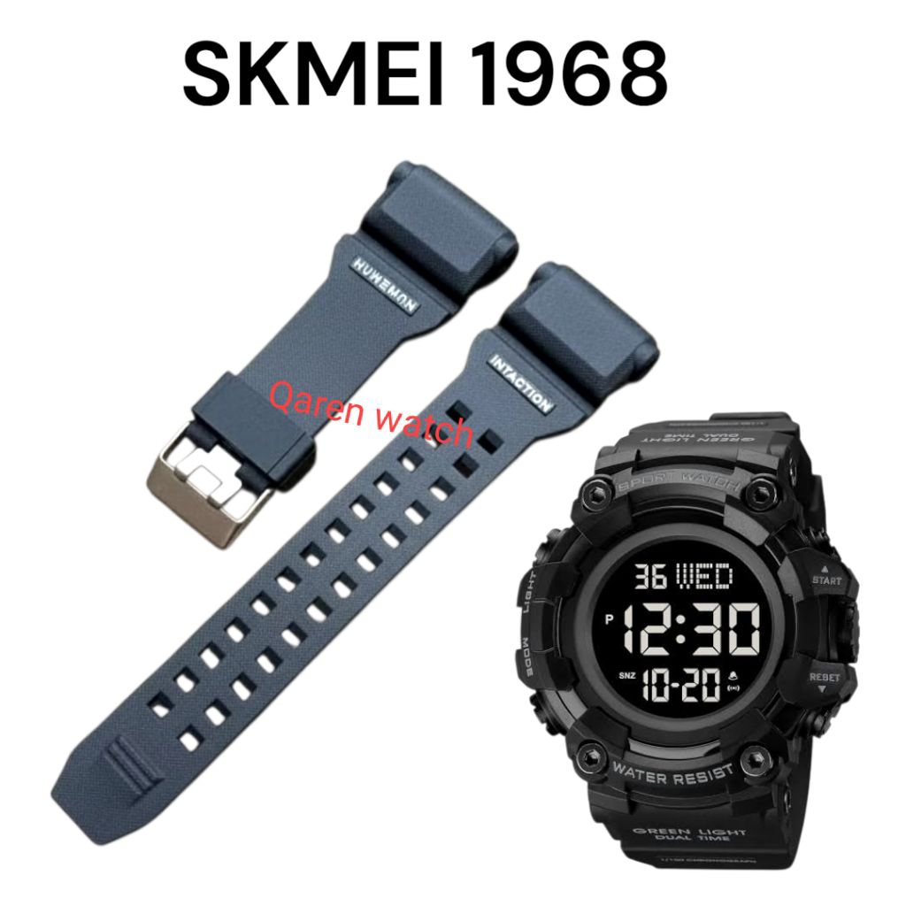 Tali Jam Skmei 1968 1520 1818 Karet Lembut - Strap SKMEI SK1968 SK1520 SK1818