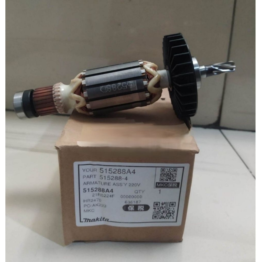 Armature HR2470 HR 2470 Angker HR2470 Aplikasi untuk mesin Bor Makita Original part
