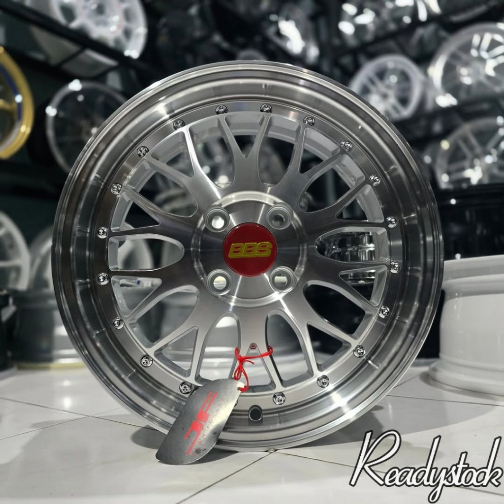 velg bbs lm flow forming lebar 6,5 et 42 velg racing ring 15 untuk mobil agya ayla swift fronx brio 