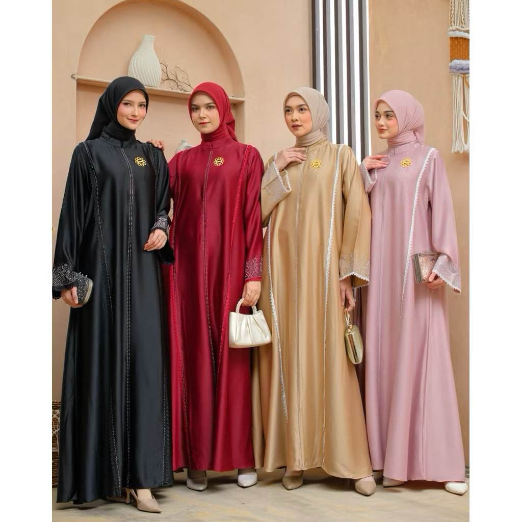Gamis Abaya Wanita Premium Elegan | Dress Muslimah Kekinian GIES Butik