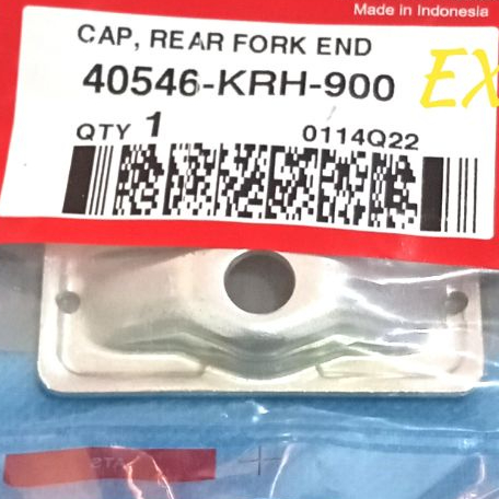 PLAT TUTUP COVER ANTING SETELAN STELAN RANTAI / SWING ARM / LENGAN AYUN CRF 150 L ORIGINAL 40546-KRH