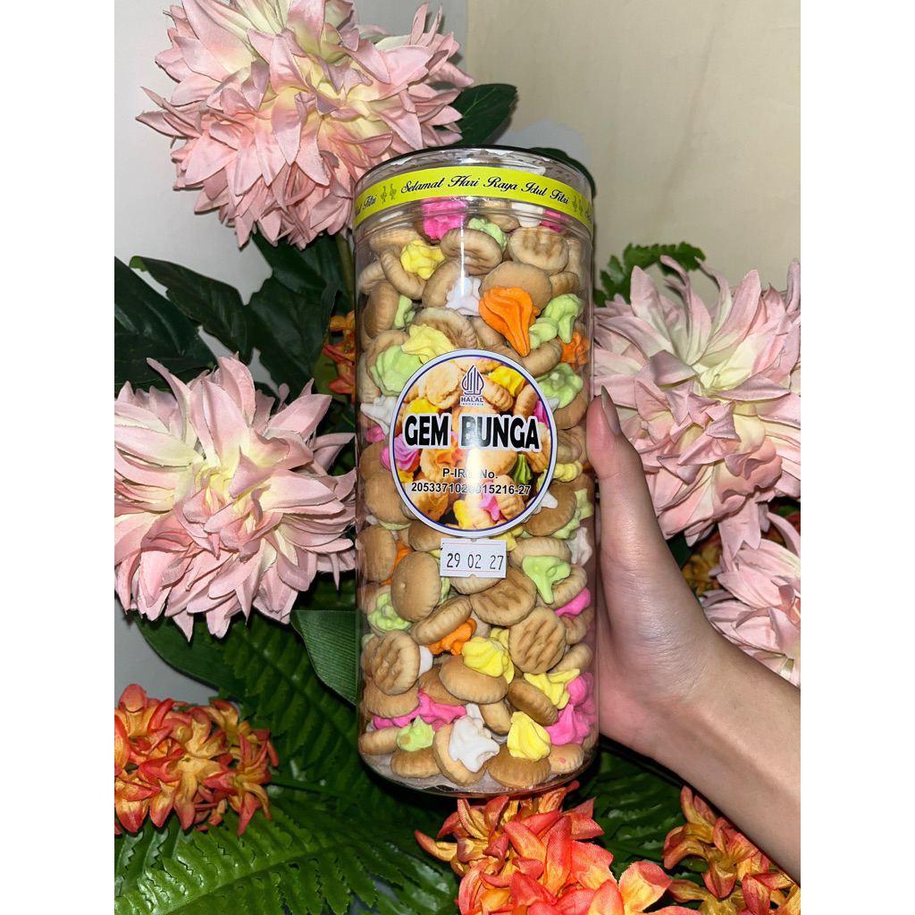 Gem Bunga 350gram / Gem Rose / Bunga Gula Roti / Gem Bunga Biskuit