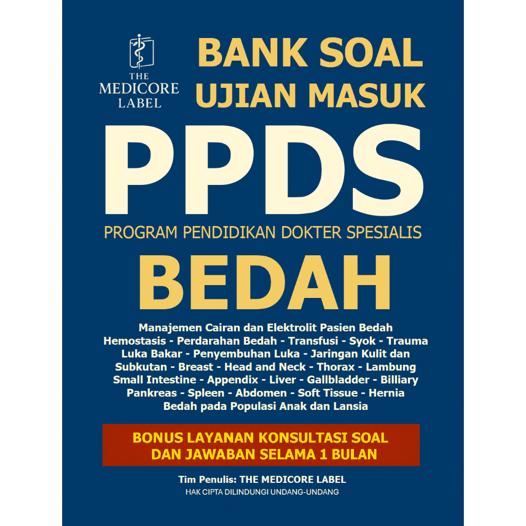 Bank Soal PPDS Spesialis Bedah Surgery Buku Ujian Kompetensi Masuk Sp.B Cairan dan Elektrolit Hemost