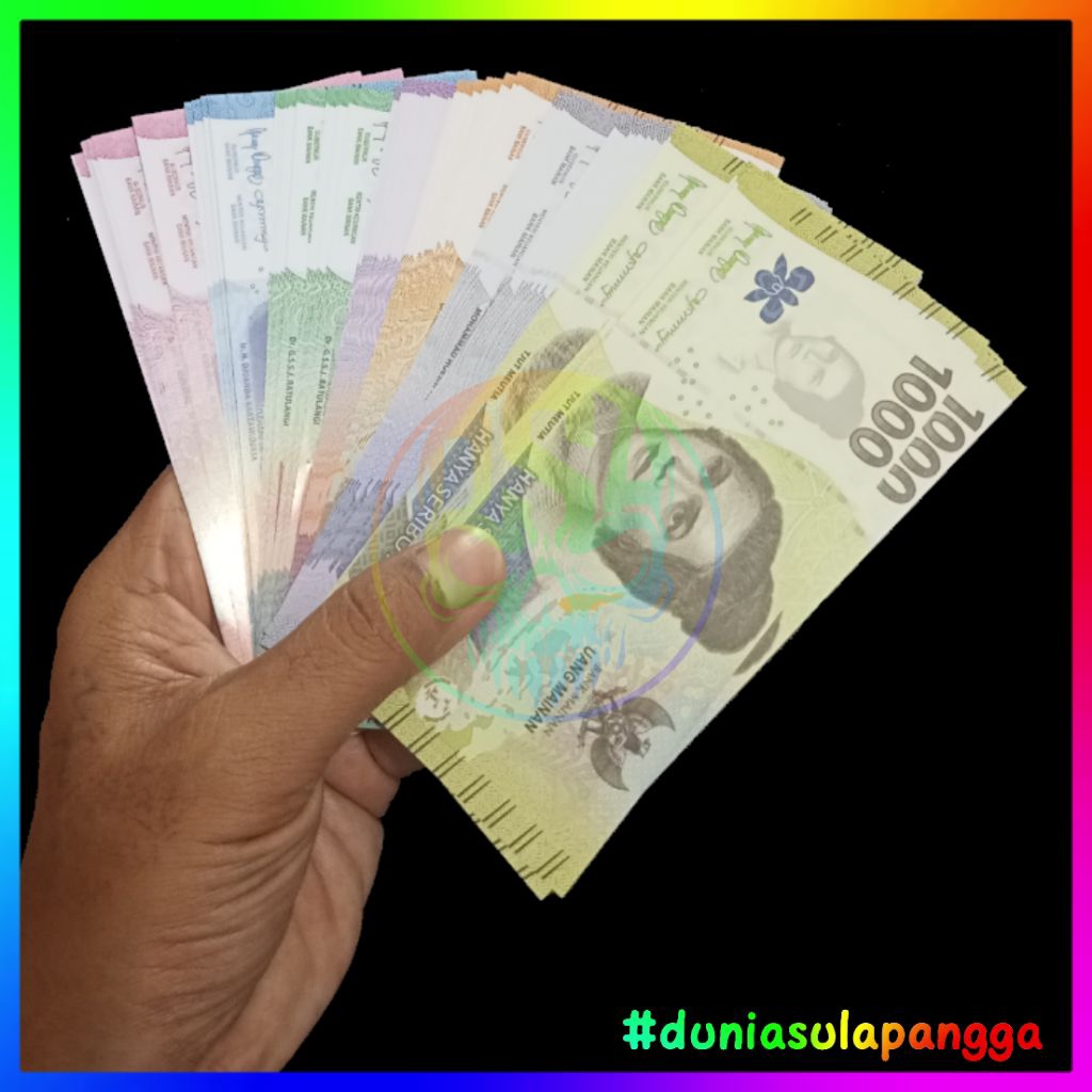 GROSIR 1000 Lembar mainan uang campur mirip asli kertas glossy PREMIUM