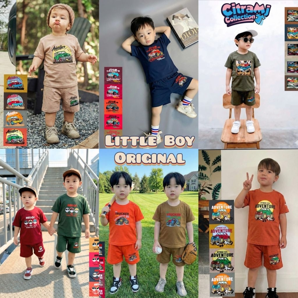 SETELAN ANAK LITTLE BOY TERBARU 1 -12 TAHUN