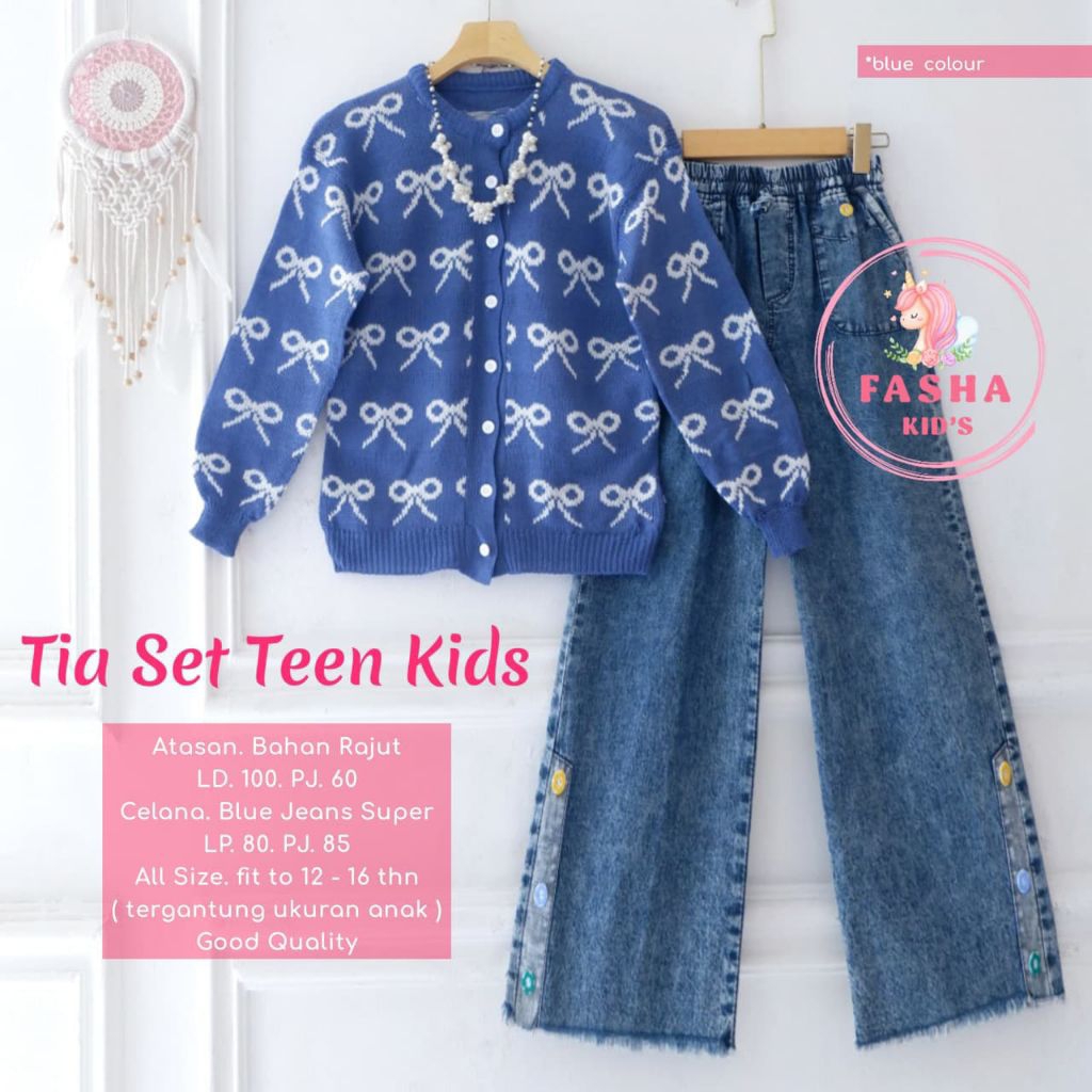 (COD) new meriana set kids/ Tia set kids / Moon set kids/ polo set kids/ Glass set kids/ Fish set ki