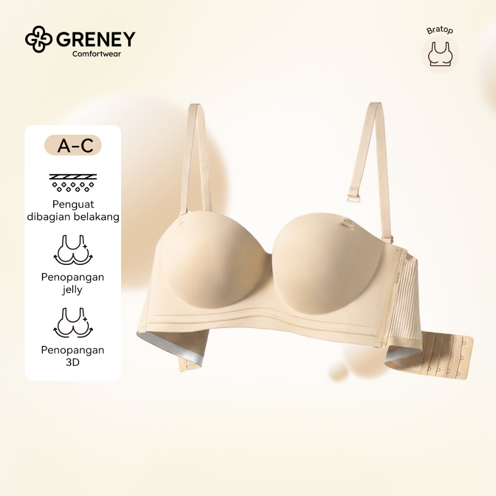 GRENEY-Gbras- Bra Multi Model Bergesper Tali Bisa Dilepas Penopangan 3D Pakaian Dalam Push Up Bra Wa