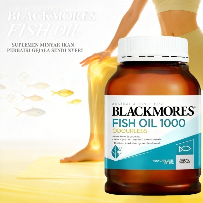 Blackmores Omega 3 Fish Oil 400 Capsules Odourless