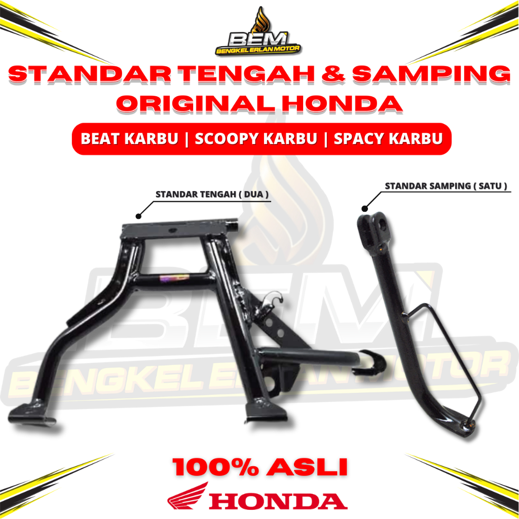 50500-KVY-870 - 50530-KVY-870 Standar Samping Beat Standar Satu Beat KVY (Bar Comp Side Stand) Origi