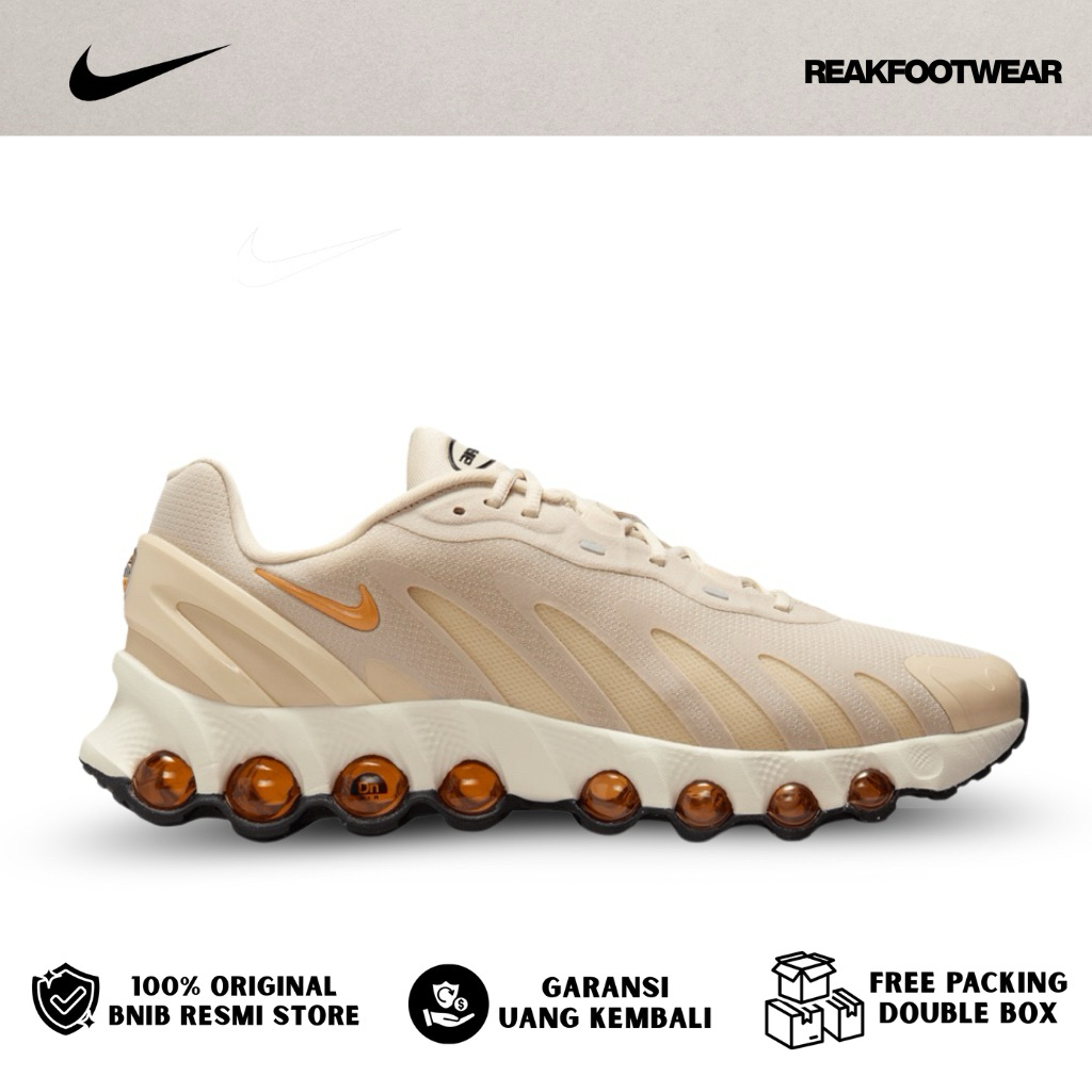 Nike Air Max Dn8 Light Khaki Monarch Original - Sepatu Sneakers Pria Wanita Sporty Keren