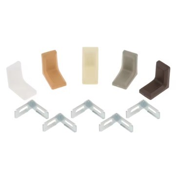 Siku Ambalan Plastik Trapes L / Siku L Penyangga Traves Penyangga Rak Lemari Biji Ambalan Lemari Pak