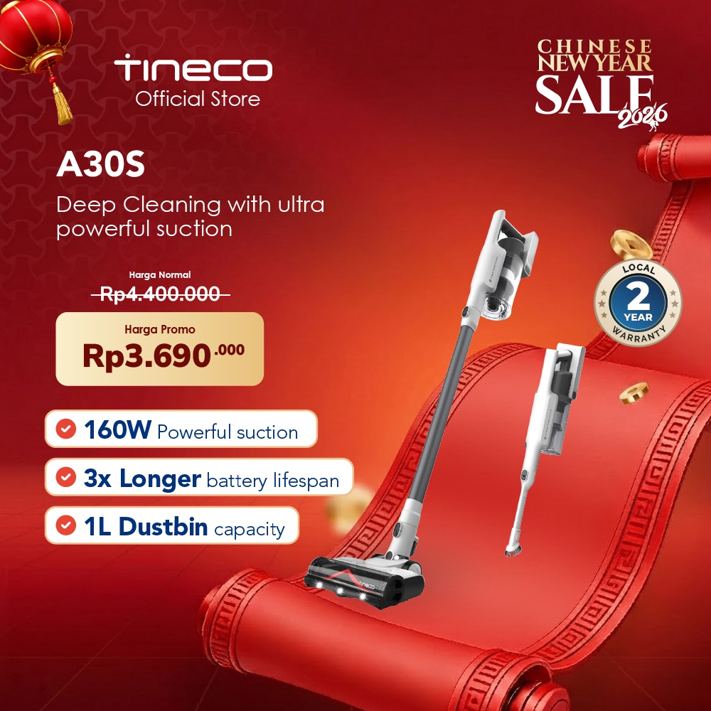 Tineco A30S Pet Powerful Cordless Stick Handheld Vacuum Cleaner Penyedot Debu Vakum