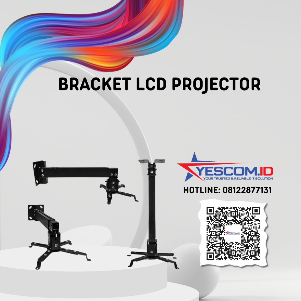 BRACKET LCD PROJECTOR BLACK