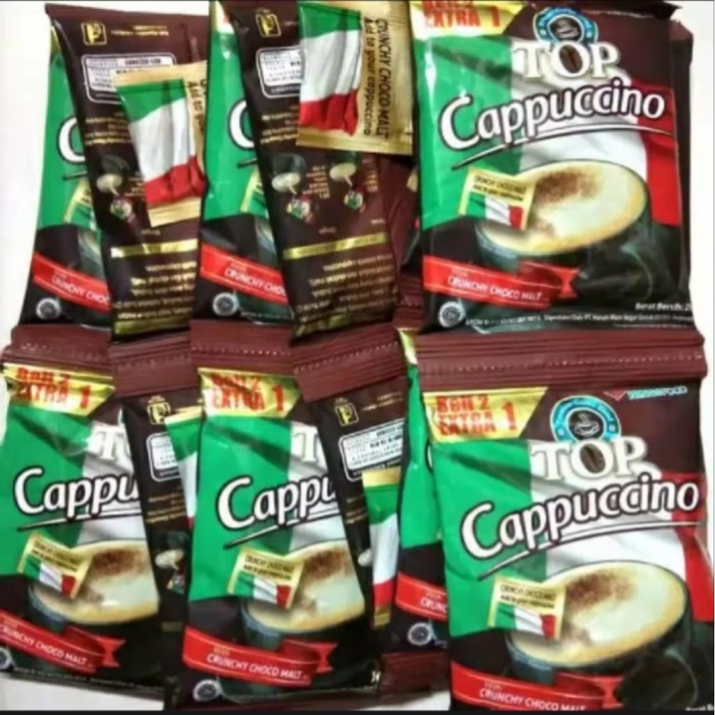 Top Cappucino sachet isi 15 sachet