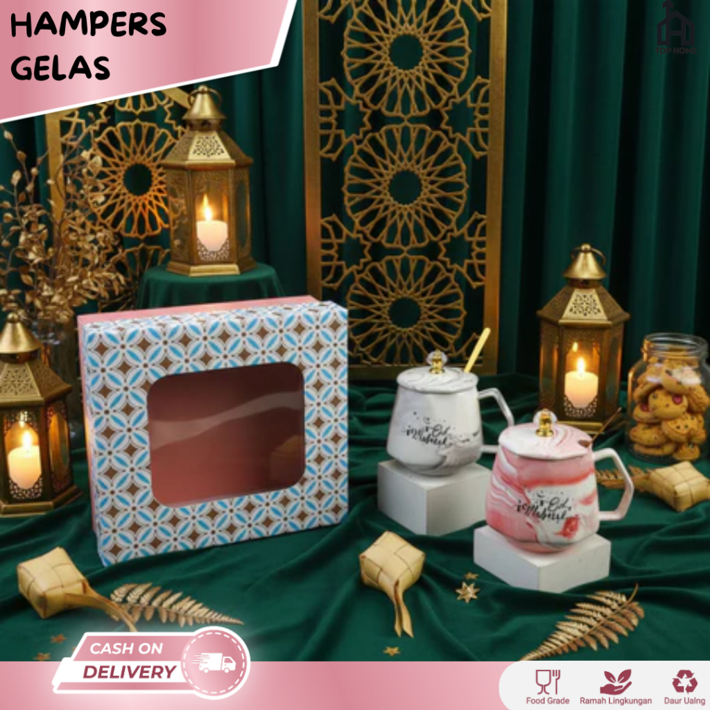 Hampers Idul Fitri / Set Hampers Gelas Lebaran / Hampers Lebaran Idul Fitri / Set Kotak Mug Lebaran