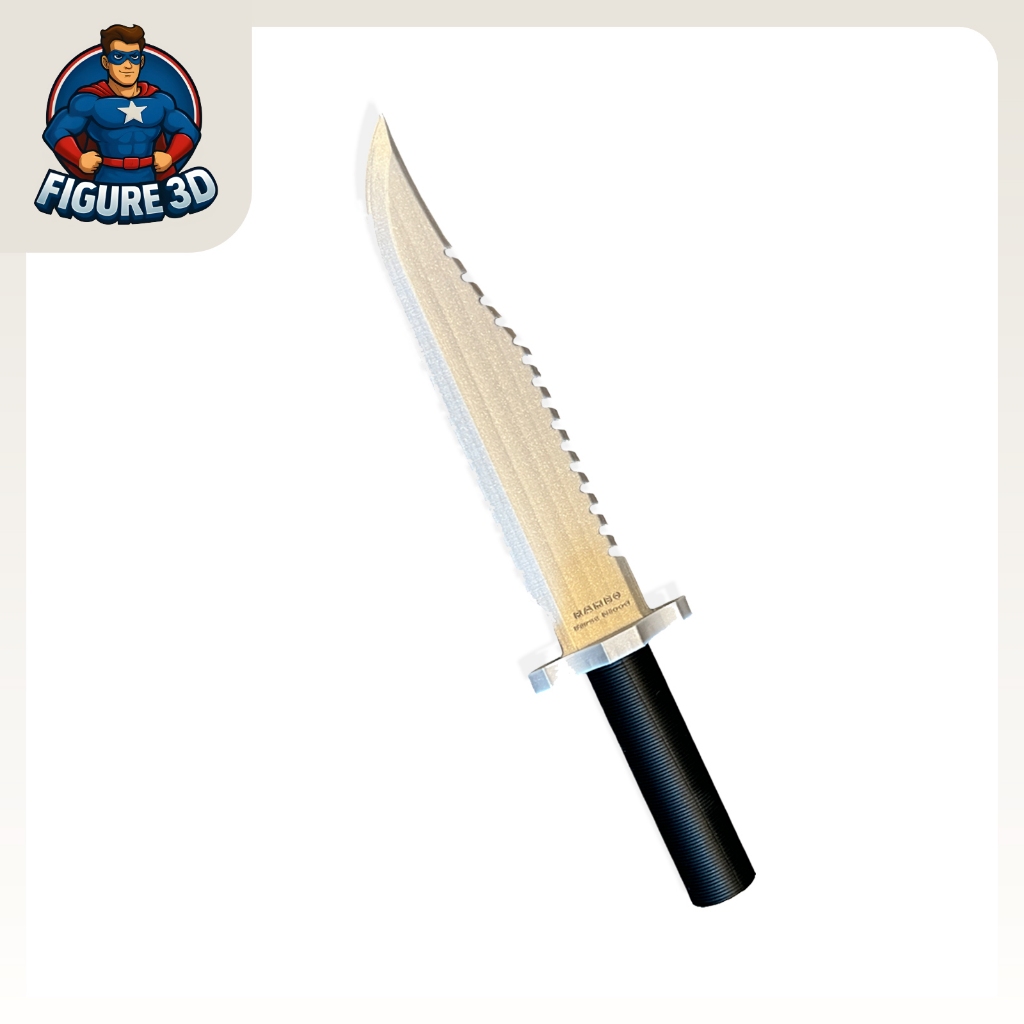 3D FIGURE Rambo First Blood Knife Toy, Size Like Original
