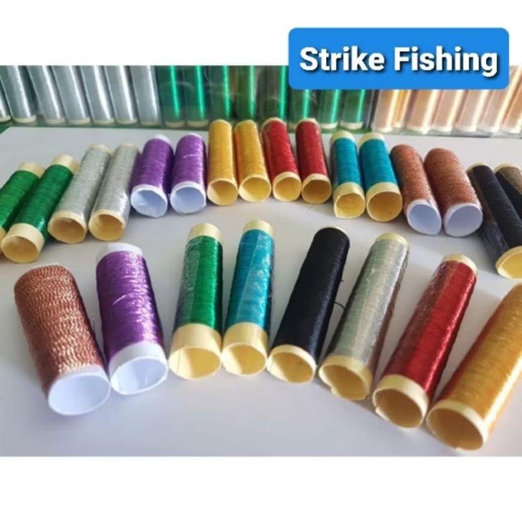 BENANG LILIT WARNA METALIK GULUNGAN KECIL UNTUk KOLONGAN JORAN PANCING CUSTOM RING KOLONG JORAN DAN 