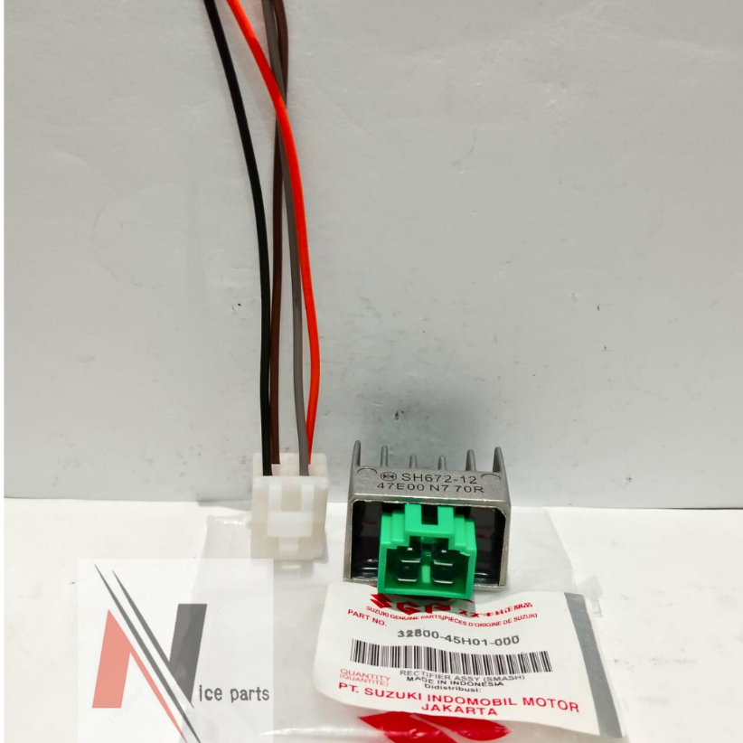 KIPROK REGULATOR SUZUKI SMASH SHOGUN 125 SATRIA FU150 SUZUKI+ SOKET SAMBUNGAN KABEL