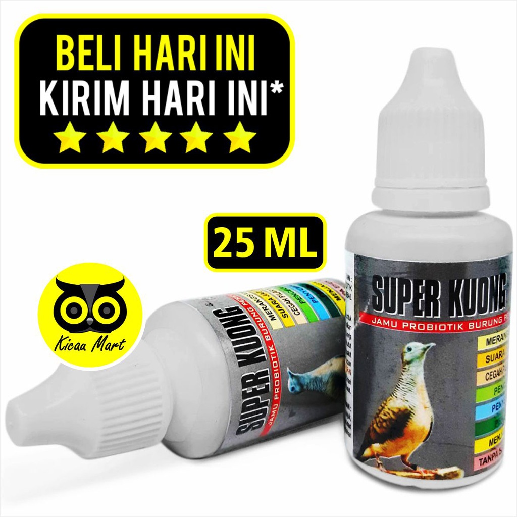 KICAU MART VITAMIN BURUNG PERKUTUT SUPER KUONG SUPER KICAU OBAT PENAMBAH DURASI KUALITAS SUARA KRIST