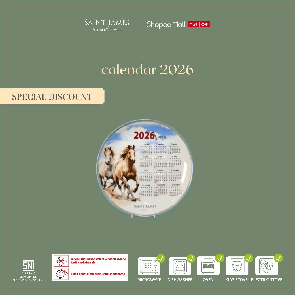 Saint James Exclusive Calender 2026