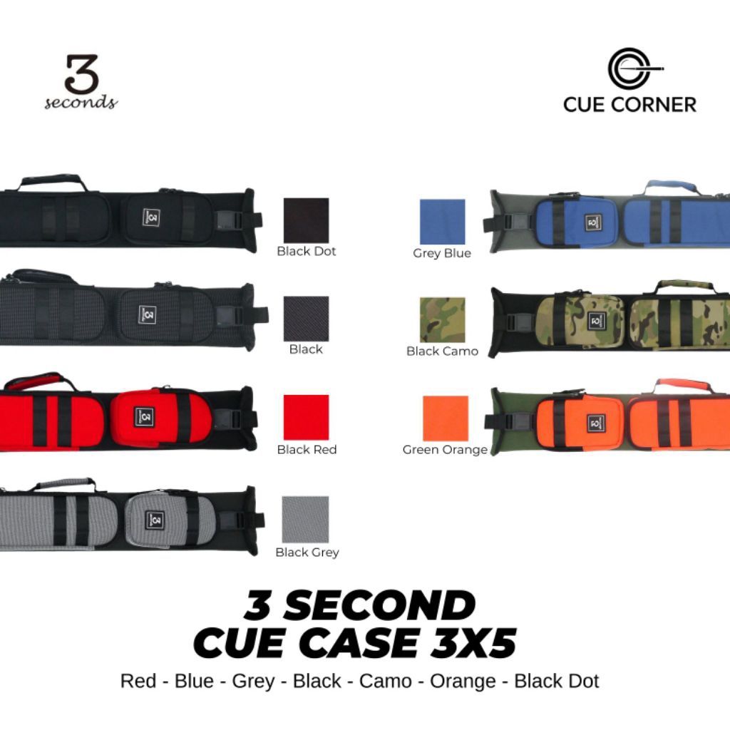 3 Second Cue Case - Tas Billiard Premium