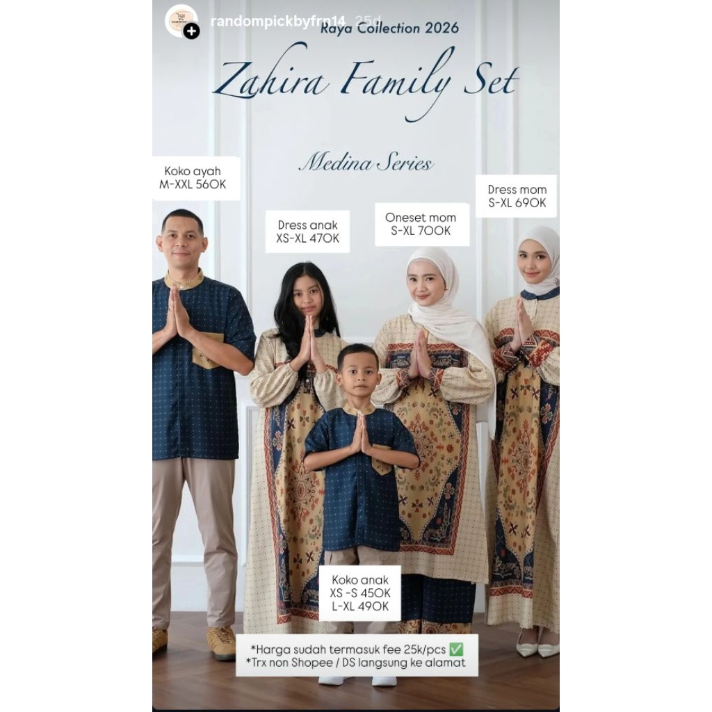 (SIAP KIRIM) ZAHIRA SET CALIANA.ID