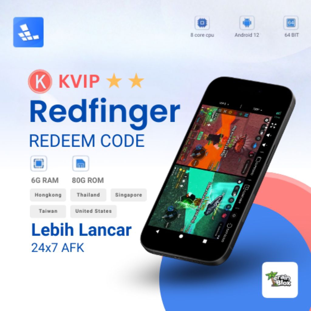 REDFINGER (KVIP) Cloud Phone 7 Hari/ 30 Hari