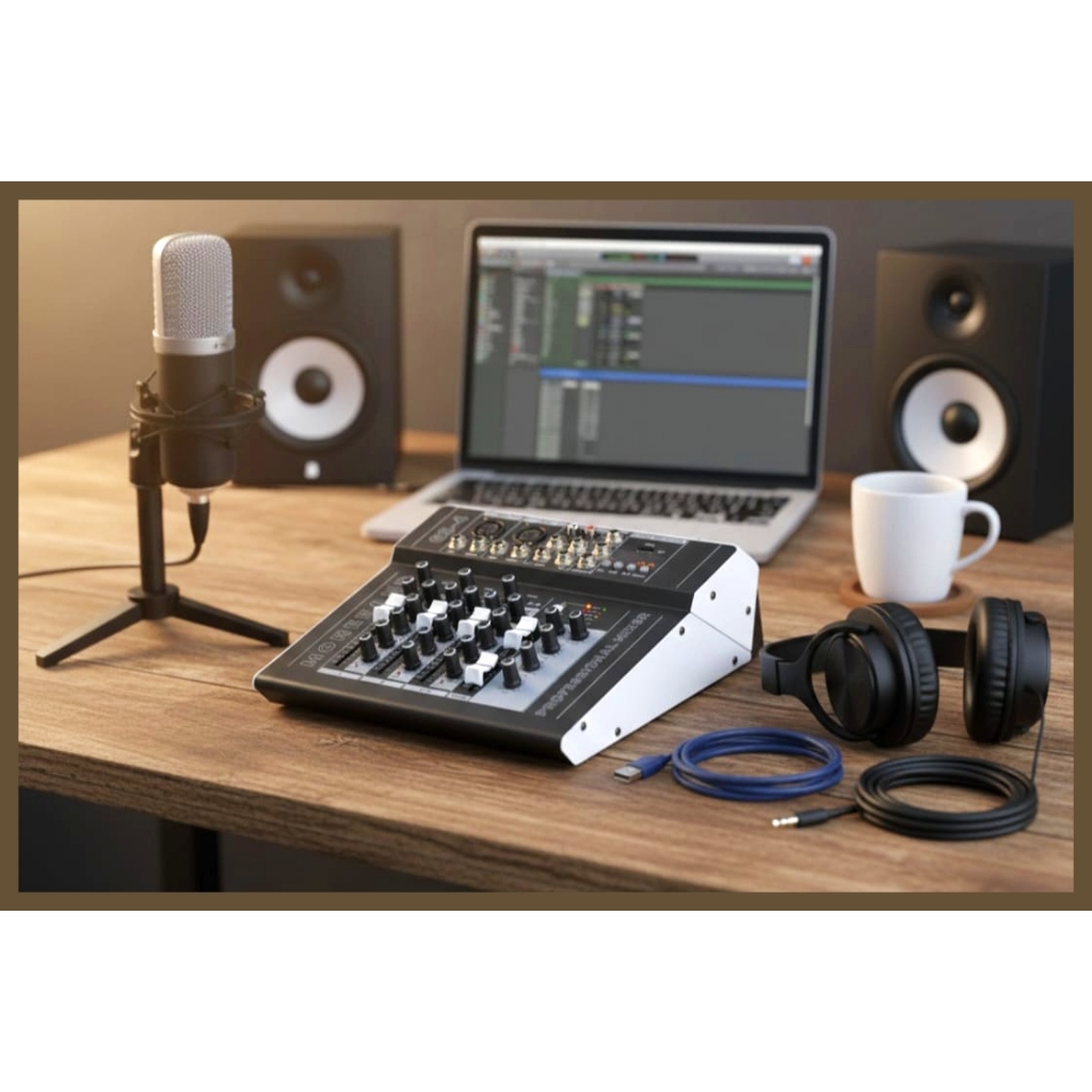 Audio Mixer MOREFAND GS-4 (4 Channel)