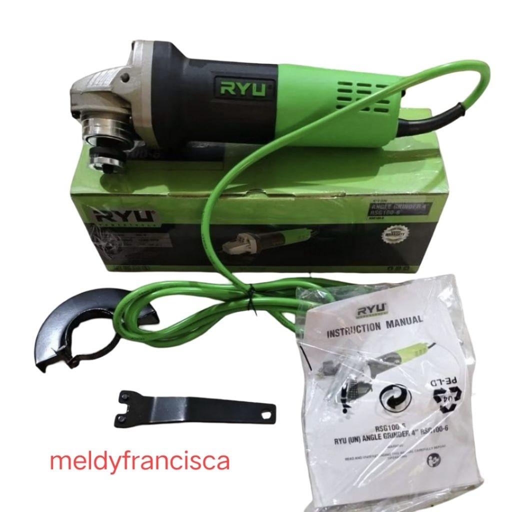 ￼MESIN GERINDA TANGAN RYU RSG 100-6 ANGLE GRINDER RYU RSG100-6