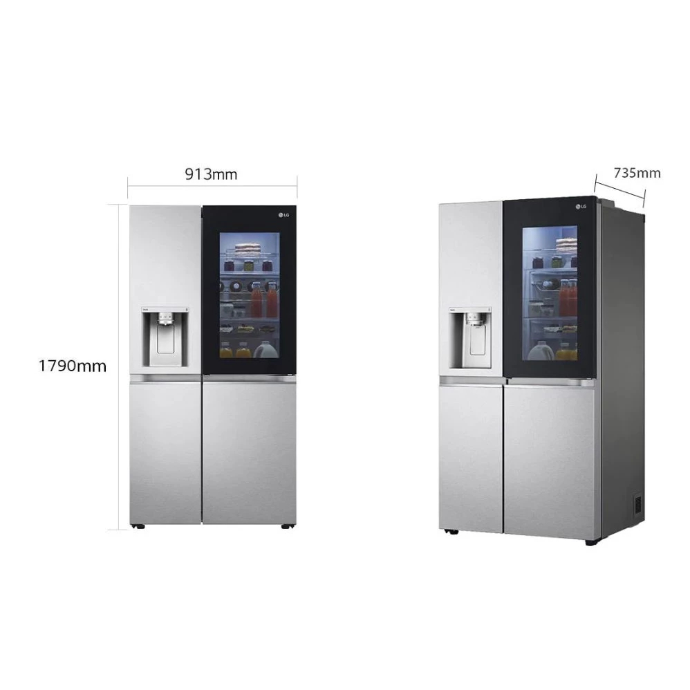 LG KULKAS SIDE BY SIDE GC-X257CSEW InstaView Door In Door BATAM