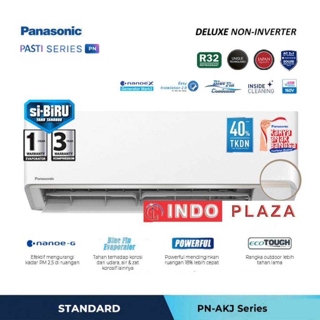 [MEDAN] AC PANASONIC DELUXE NANOE SERIES PN-AKJ 1/2PK | 3/4PK | 1PK | 1.5PK | 2PK LOW VOLTAGE
