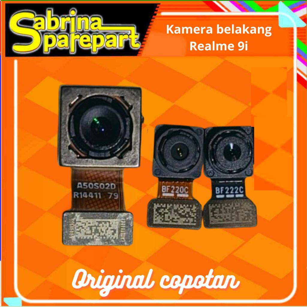 Kamera Belakang Realme 9i Original second Copotan