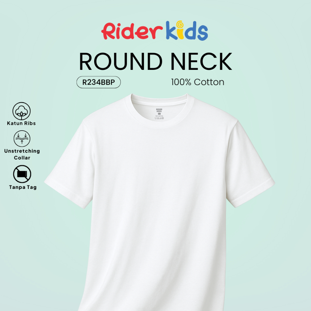 Rider Kaos Oblong Anak Laki-Laki R234BB isi 1 Pc