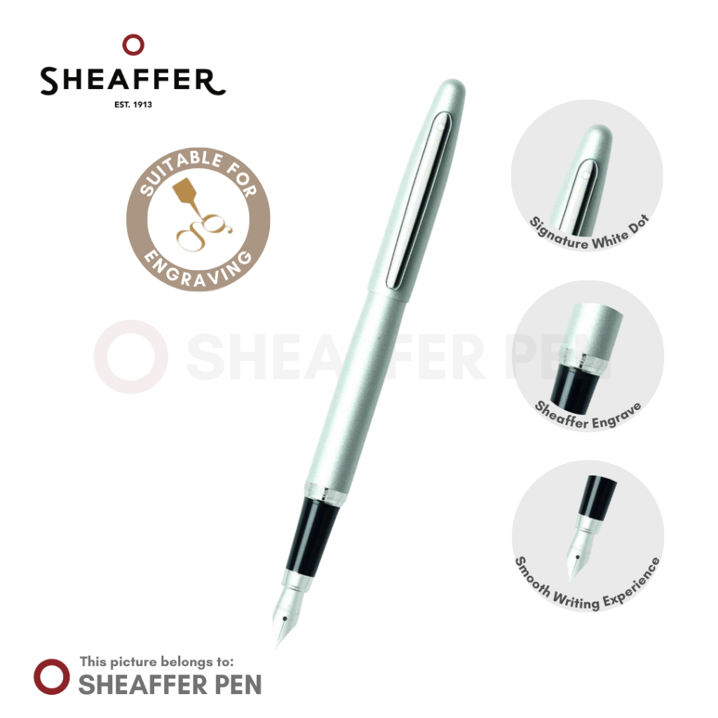Sheaffer® VFM Strobe Silver Fountain Pen