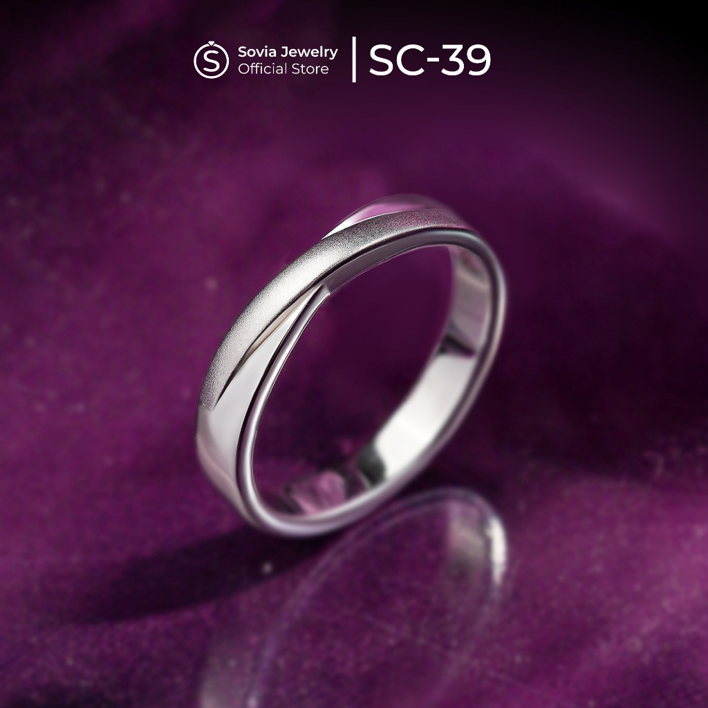 READY STOK - SC 39 Cincin Kawin Cowok Palladium 5%
