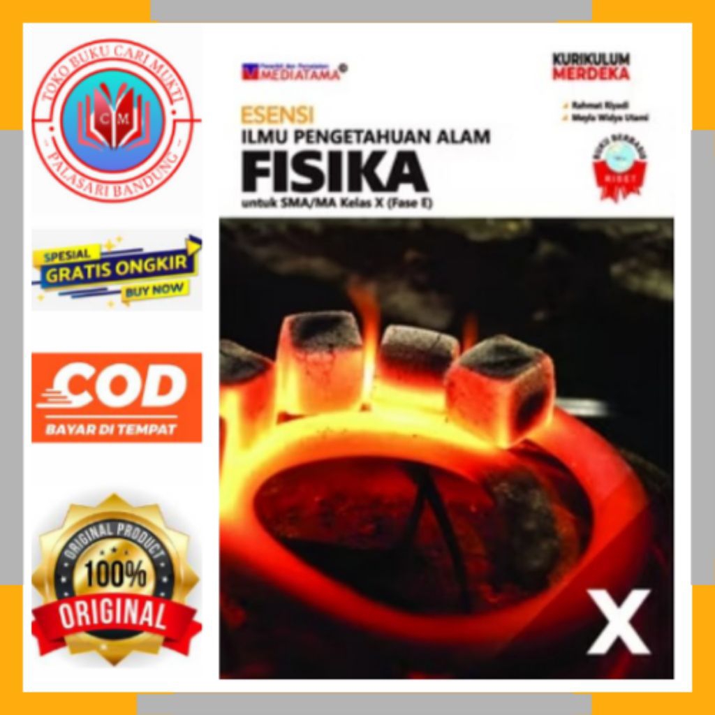 BUKU FISIKA UNTUK SMA/MA KELAS 10 KURIKULUM MERDEKA MEDIATAMA BEKAS ORIGINAL