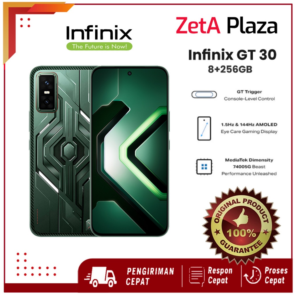 Infinix GT 30 5G NFC 8/256GB hp gaming bergaransi