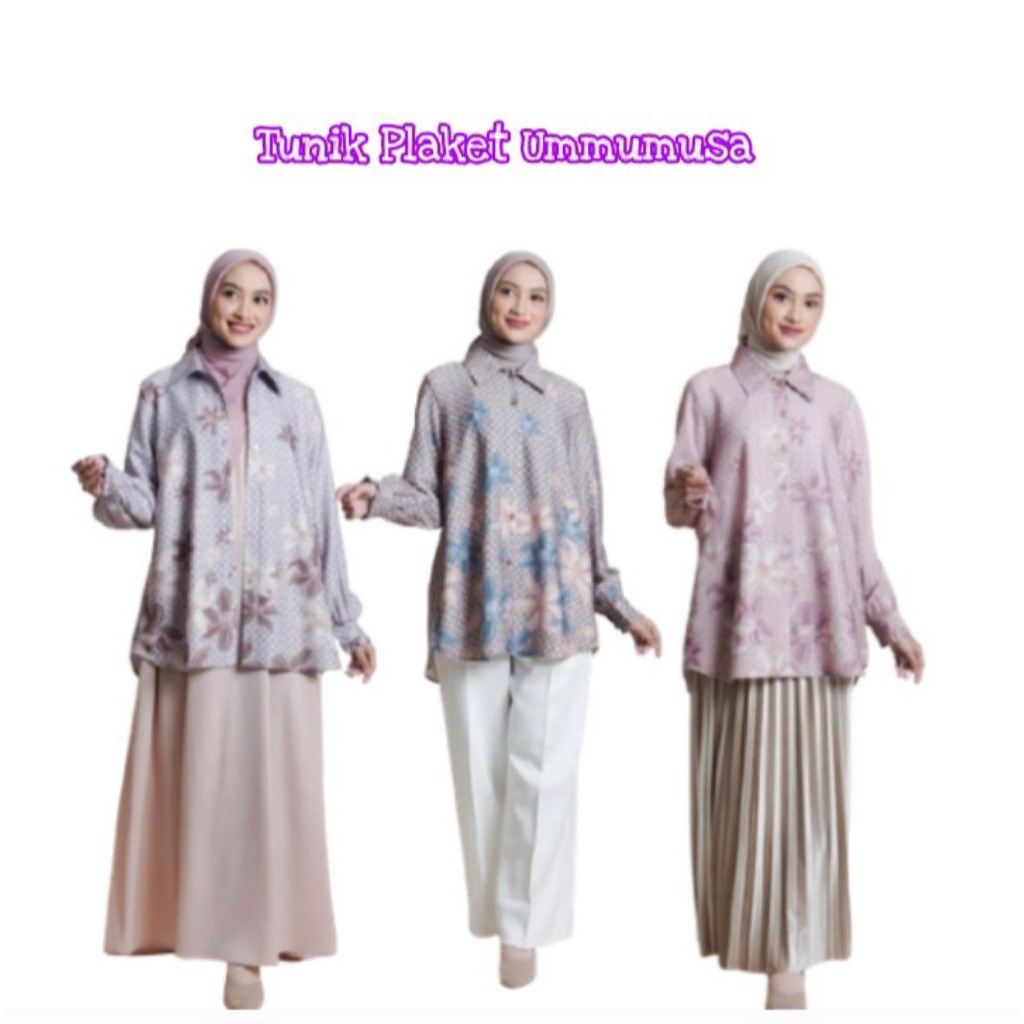 [New Arivval] Tunik Sarimbit Elzatta Series Ummumusa Tunik Plaket Ummumusa Busui Friendly