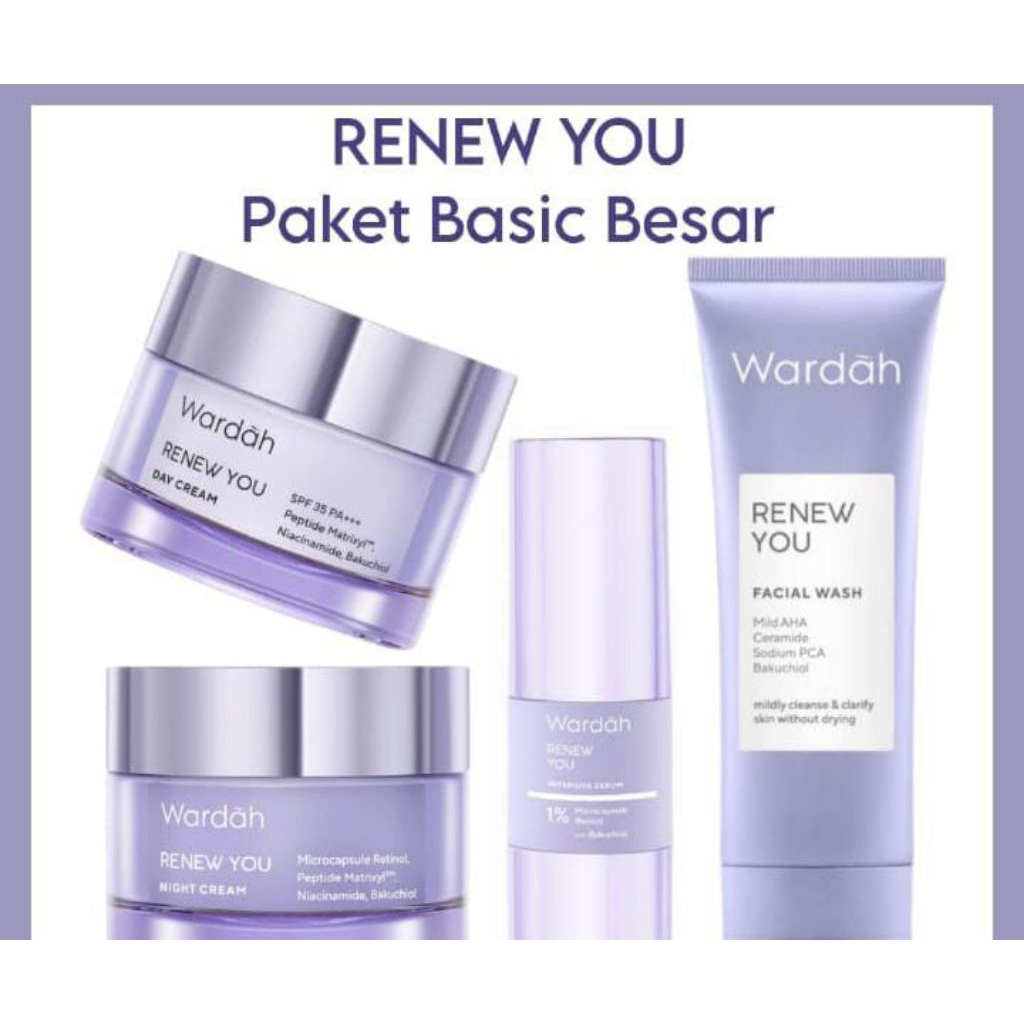 Wardah renew you 1 paket ukuran besar